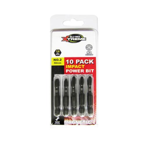 Xtreme PH2 x 50mm Impact Power Bit 10 pack