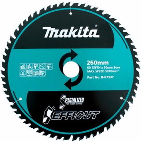 EFFICUT Saw Blade Wood 260mm 60T