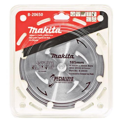 185mm x 20mm x 4T Polycrystalline Diamond Edge Saw Blade B-20650