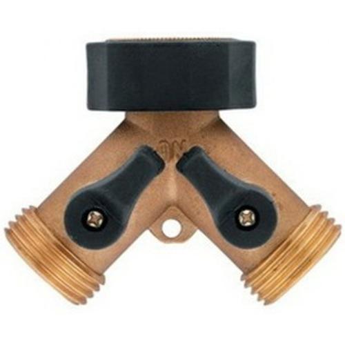 Orbit Max Tap Adaptor 2 Outlet Brass/Plastic 96389B
