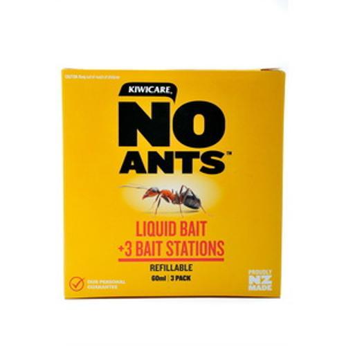 NO Ants Liquid Bait & Station Pest Control 60ml Red/Brown 30020