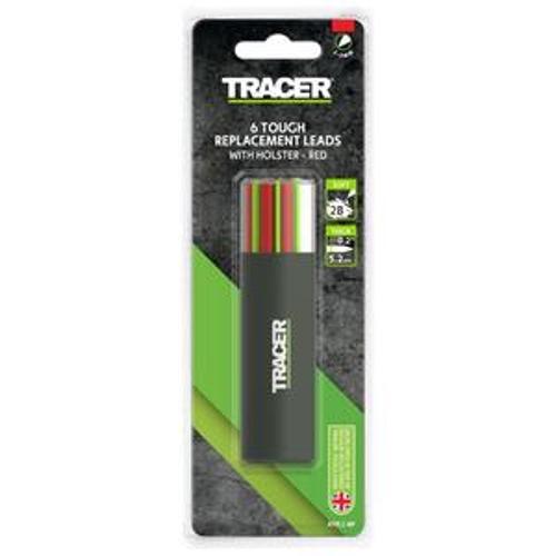 Heavy Duty Replacement Leads 5.2mm Red 6pc