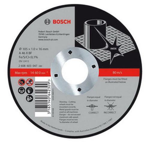 Straight Cutting Disc For INOX 105 x 1 x 16mm 2608603047