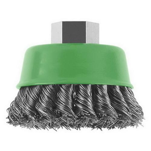 75 x 14 x 0.5mm 12500rpm Rustproof Knotted Wire Cup Brush