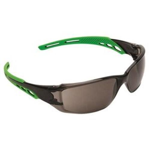Cirrus Safety Glasses Green Arms Smoke Lens 9182