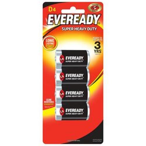 Super Heavy Duty Carbon Zinc Battery D 1.5V 4 Pack