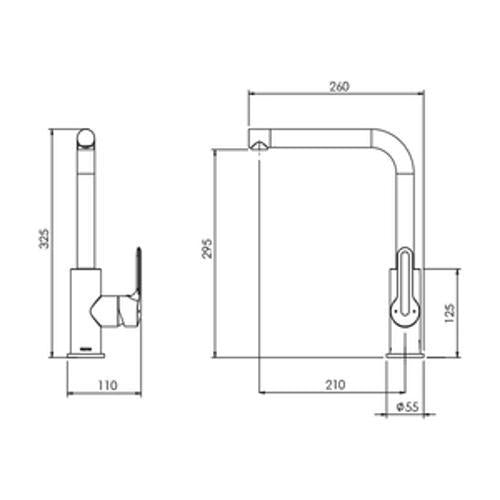 Slique Sink Mixer Chrome