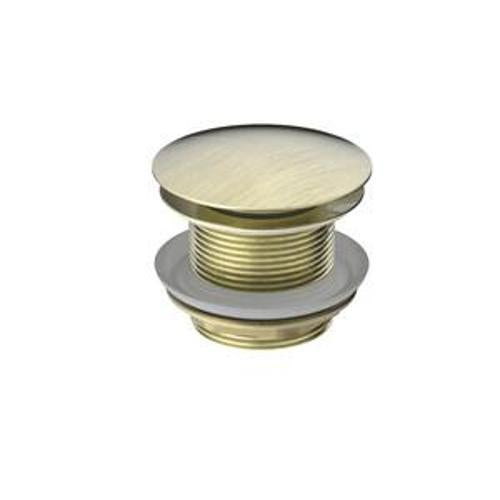 Bath Pop-Up Plug 40mm Aged Brass With Removable Waste No Overflow