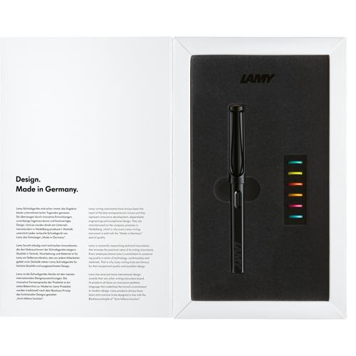 Lamy Safari LE Fountain Pen All Black Multi Medium (0B2)