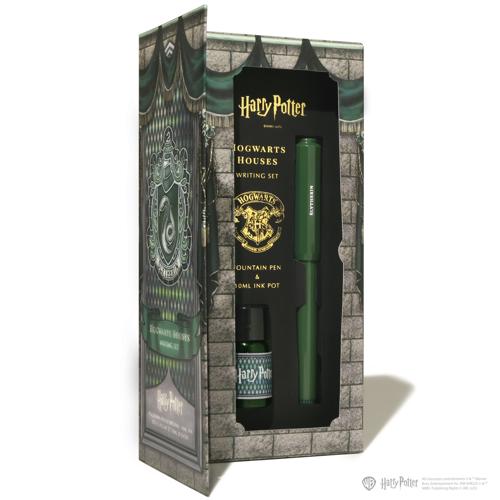 FWP Carousel Fountain Pen & Ink Set WB Harry Potter Hogwarts Slytherin