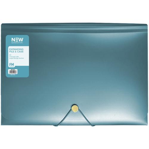 FM Expanding File A4 Ocean Blue 7 Pocket