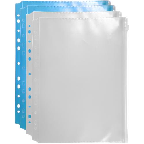 FM Binder Pocket with Zip Lock A4 Assorted Pack 4
