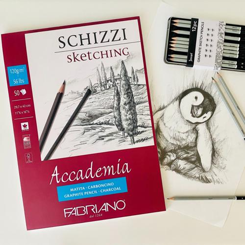 Fabriano Accademia Pads 200gsm A2 30 Sheets