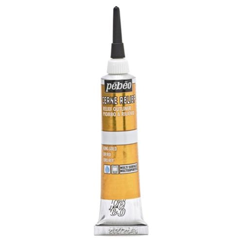 Pebeo Vitrail Cerne Relief 20ml Vermeil Gold
