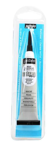 Pebeo Vitrea 160 Glossy Outliner 20ml Pearl Blister