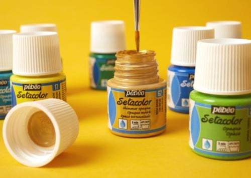 Pebeo Setacolor Opaque 45ml Ivory Shimmer