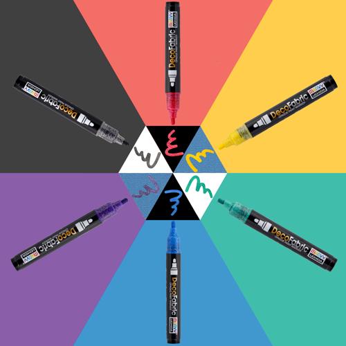 Marvy DecoFabric Paint Markers Red