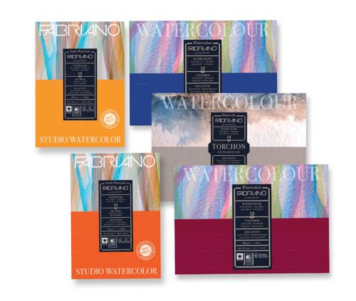 Fabriano Studio Watercolour Pads Hot Pressed 200gsm A3 FSC MIX CREDIT