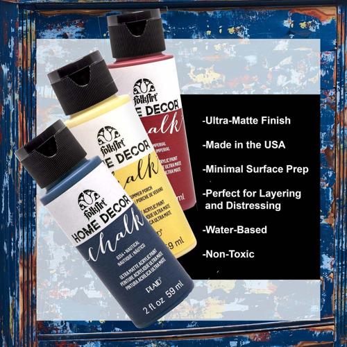 FolkArt Home Decor Chalk Acrylic Paint 59ml Sage Shadow (5725)