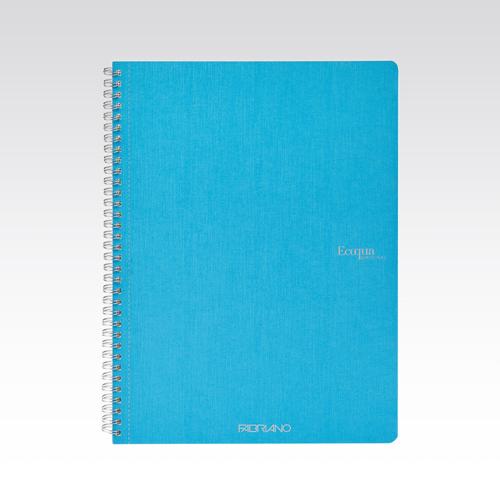 Fabriano Ecoqua Original Spiral 90gsm Graph 5mm A4 Turquoise 70 Sheets