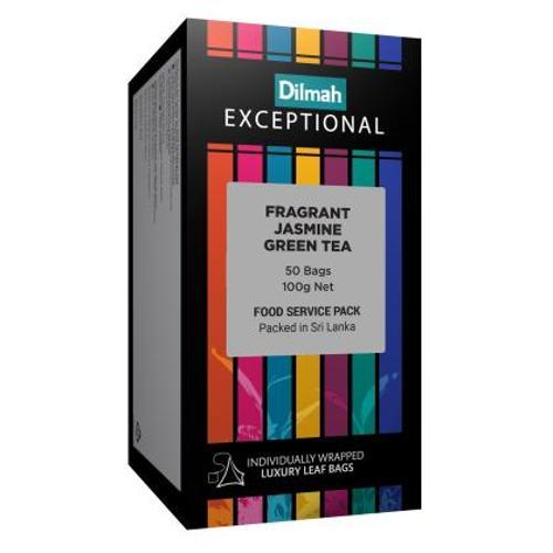 Jasmine Green Tea Pyramid Bags Dilmah 50 Pack