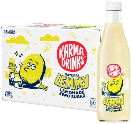 Organic Lemmy Lemonade Bottles Karma Drinks 15 x 300ml