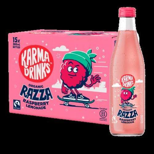 Organic Razza Raspberry Lemonade Karma Drinks 15 x 300ml