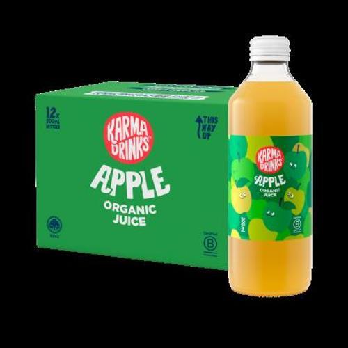 Organic Apple Juice Bottles Karma Drinks 12 x 300ml