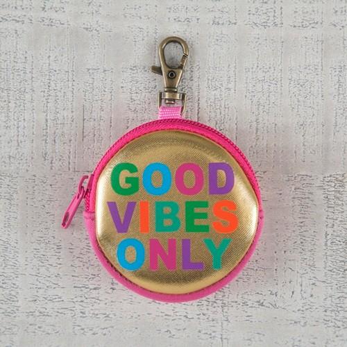 Ear Bud Pouch Good Vibes Only