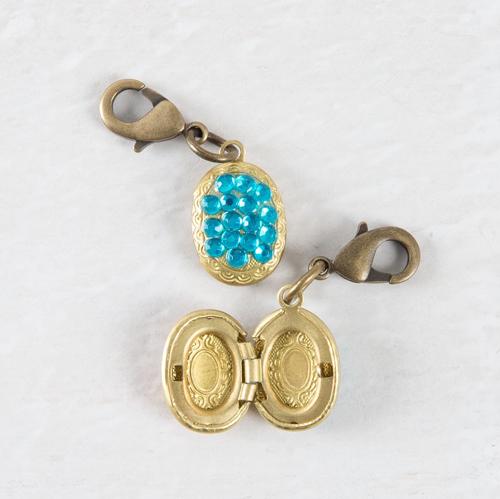 Charm Add On Junk Market Locket Blu