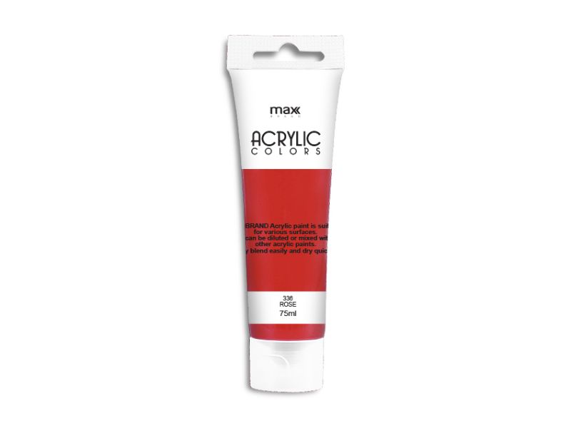 Acrylic Paint - MAX Brand 75ml #336 Rose (6 Units)
