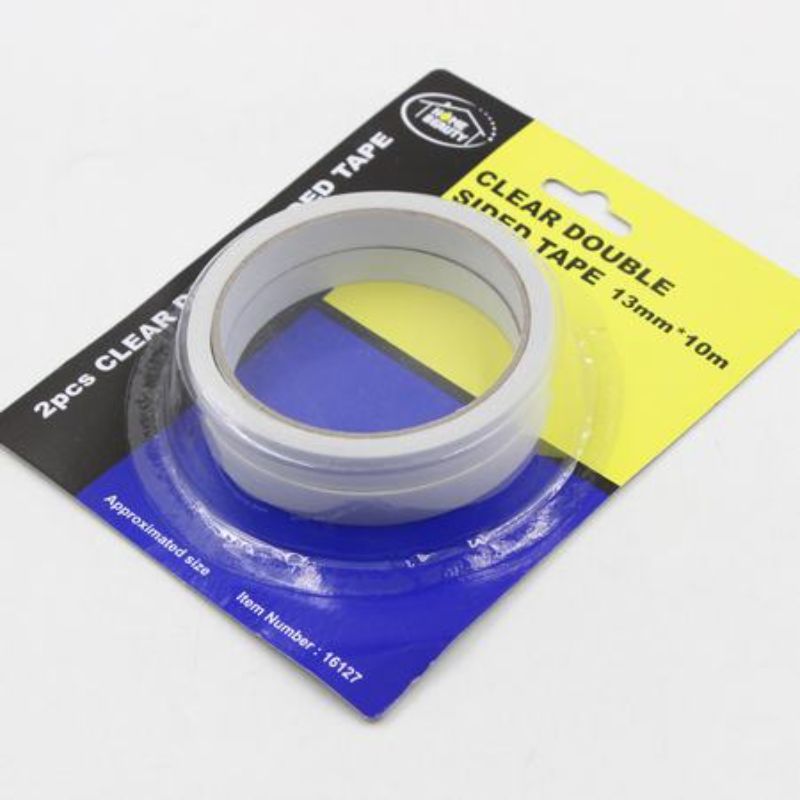 DOUBLE SIDED TAPE - Clear 13mm x 10m (Set of 12)