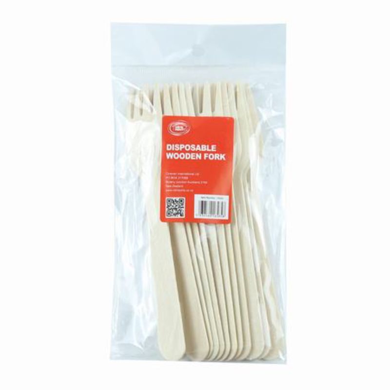 Disposable Wooden Fork (12 Packs)