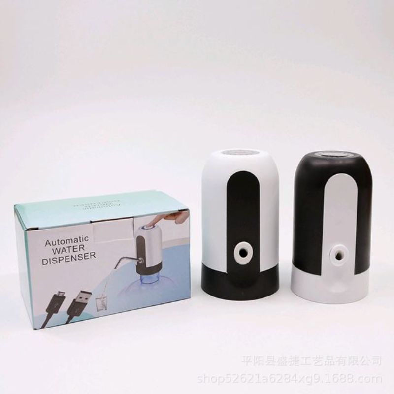 Sleek USB rechargeable water bottle pump, ideal for effortless hydration at home, office, or outdoors.
