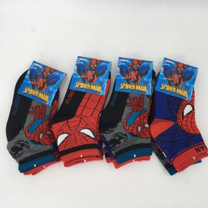 Socks - Spiderman Kid's (Size 5-8) 12 Pairs