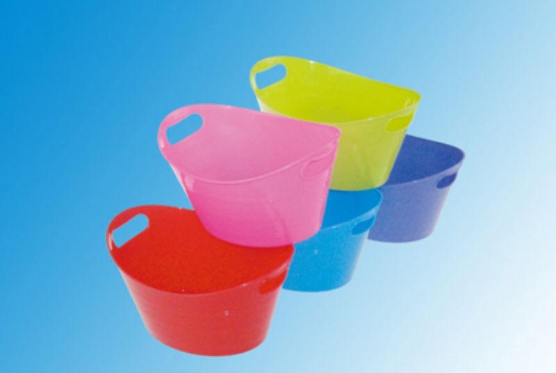 Mini Storage Bin - Plastic Oval 15.4CM (36pcs)