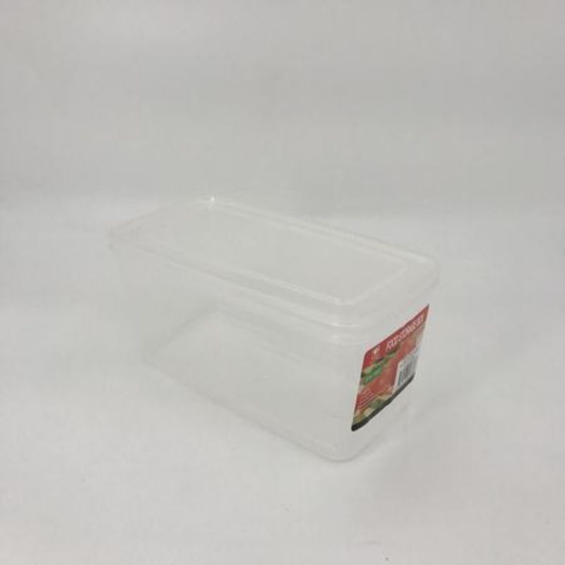 Set of 12 plastic storage boxes, each 2L, measuring 23 x 12 x 11.5CM, ideal for organizing small items.