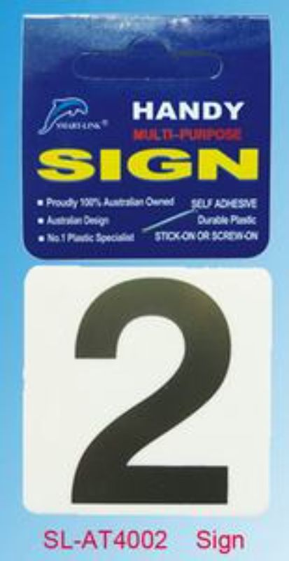 Plastic Sign - 2 (Set of 12)