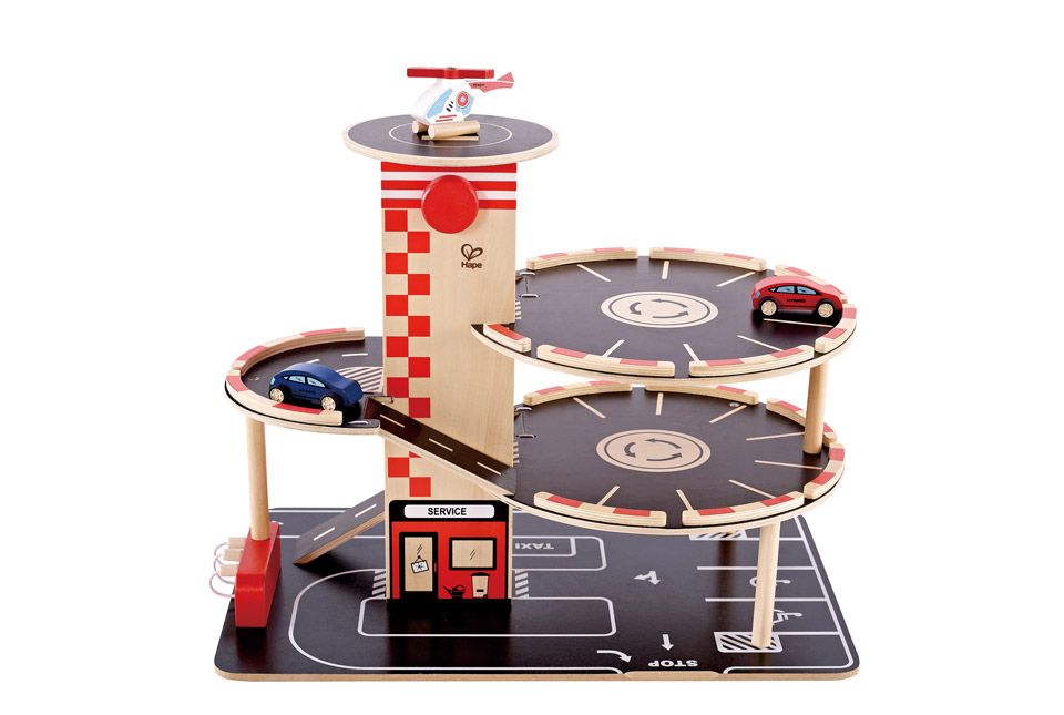 Wooden Garage - Park n Go - Hape