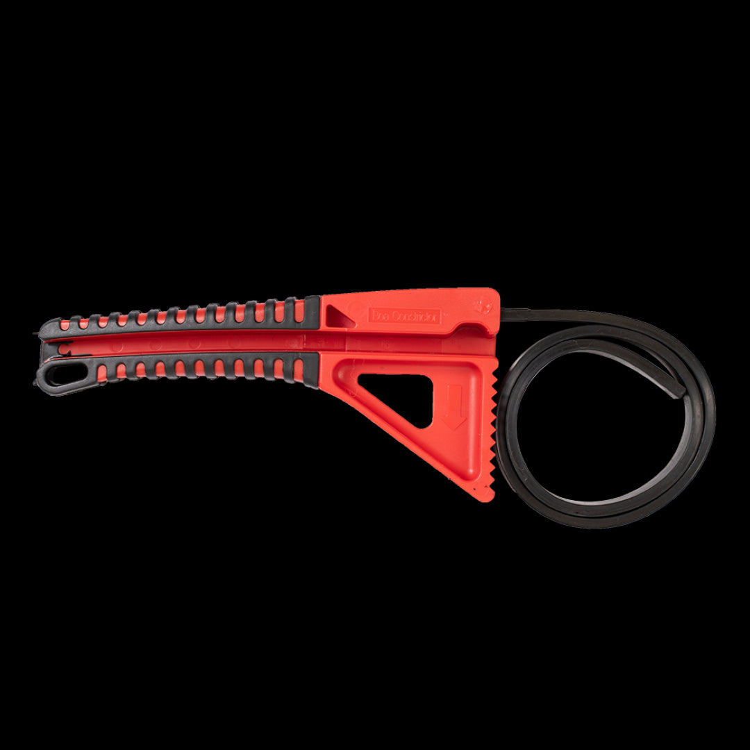 BOA 160mm Constrictor Strap Wrench with soft grip handle and durable rubber strap for safe gripping of various shapes.