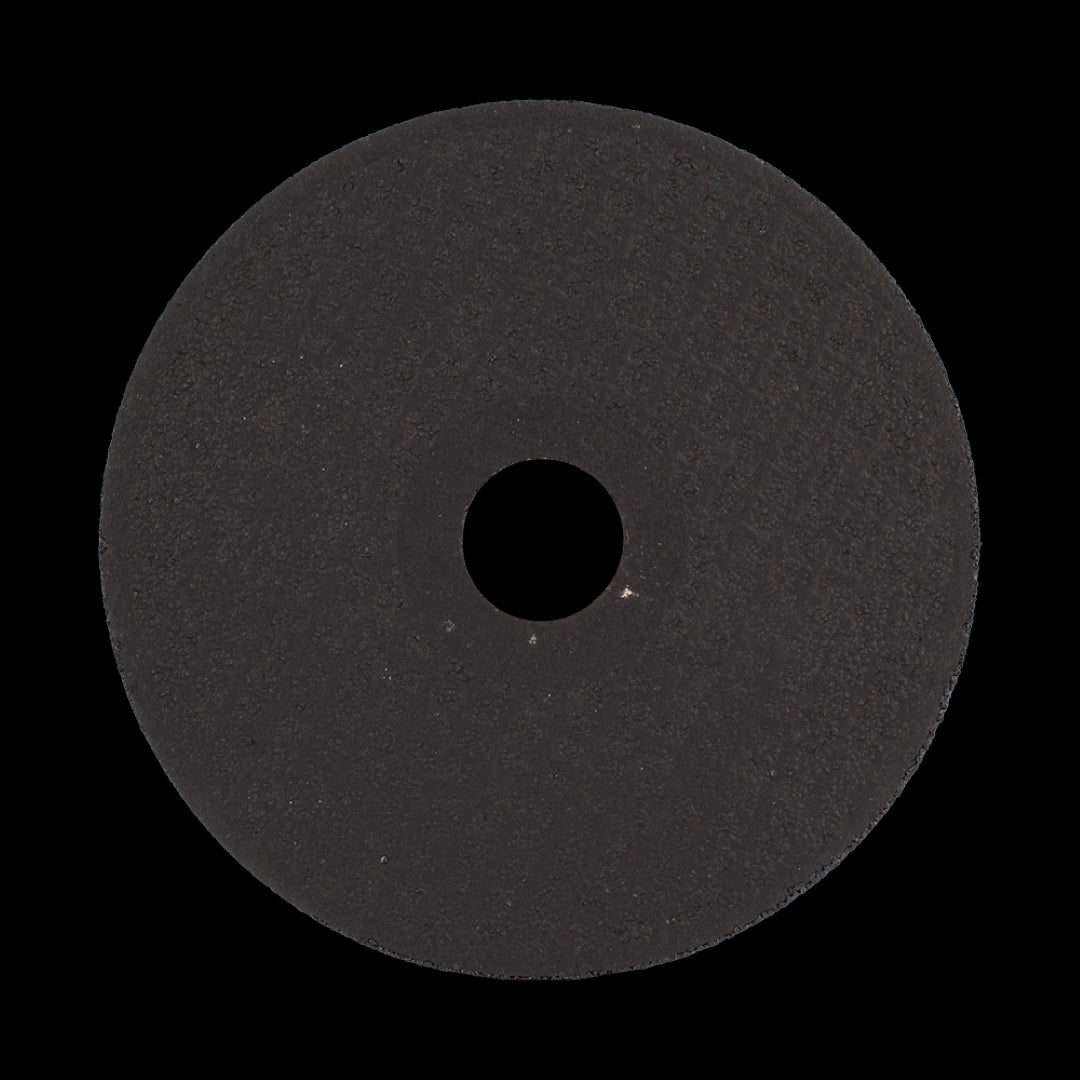 ROBTEC Cutting Wheel for Metal: 125mm diameter, blue color, high-performance aluminum oxide, reinforced for safety and precision cutting.