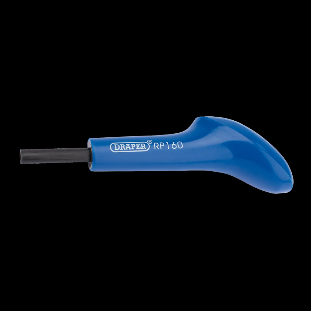 Draper Pin Setting Tool for quick and precise brad setting in wallboards and paneling, featuring an ergonomic design.