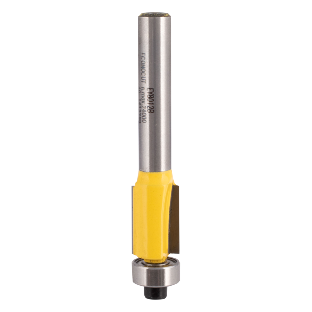ECONOCUT Flush Trimming Bit with Ball Bearing Guide - 2 Flute - Carbide Tipped (9.5mm x 12.7mm)