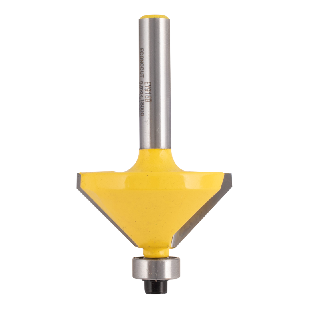 ECONOCUT Chamfering Bit with Ball Bearing Guide - 2 Flute - Carbide Tipped (32mm x 45°)