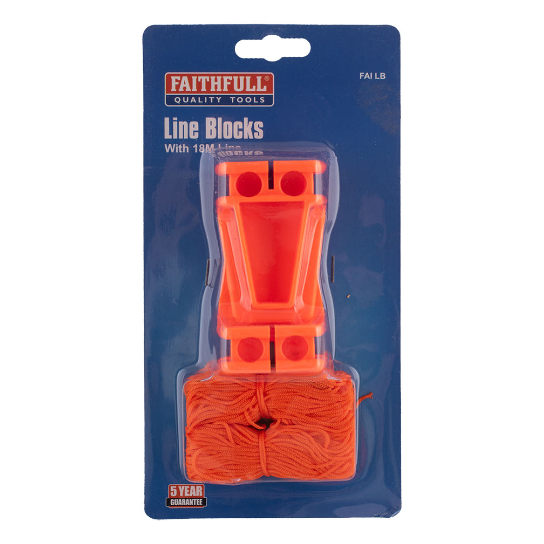 FAITHFULL 2pc Line Blocks with 18m String Line