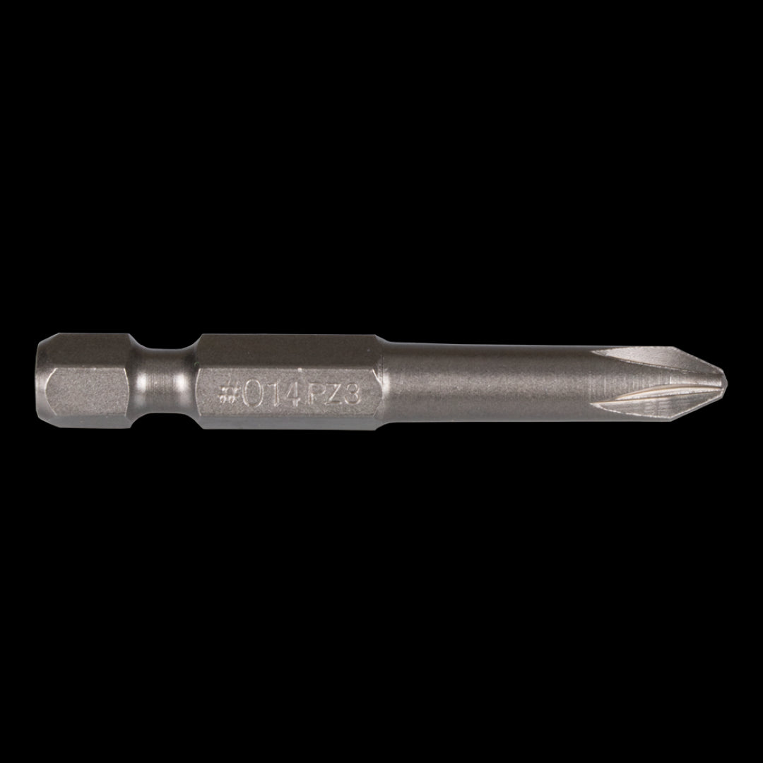 GFB No.3 Pozi Bit - 50mm, durable screwdriver bit for precise fastening with a snug fit for Pozi screws, ideal for various applications.