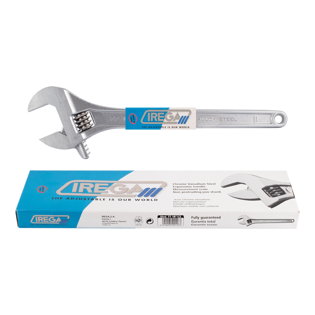 IREGA Adjustable Wrench (450mm x 53mm CAP)