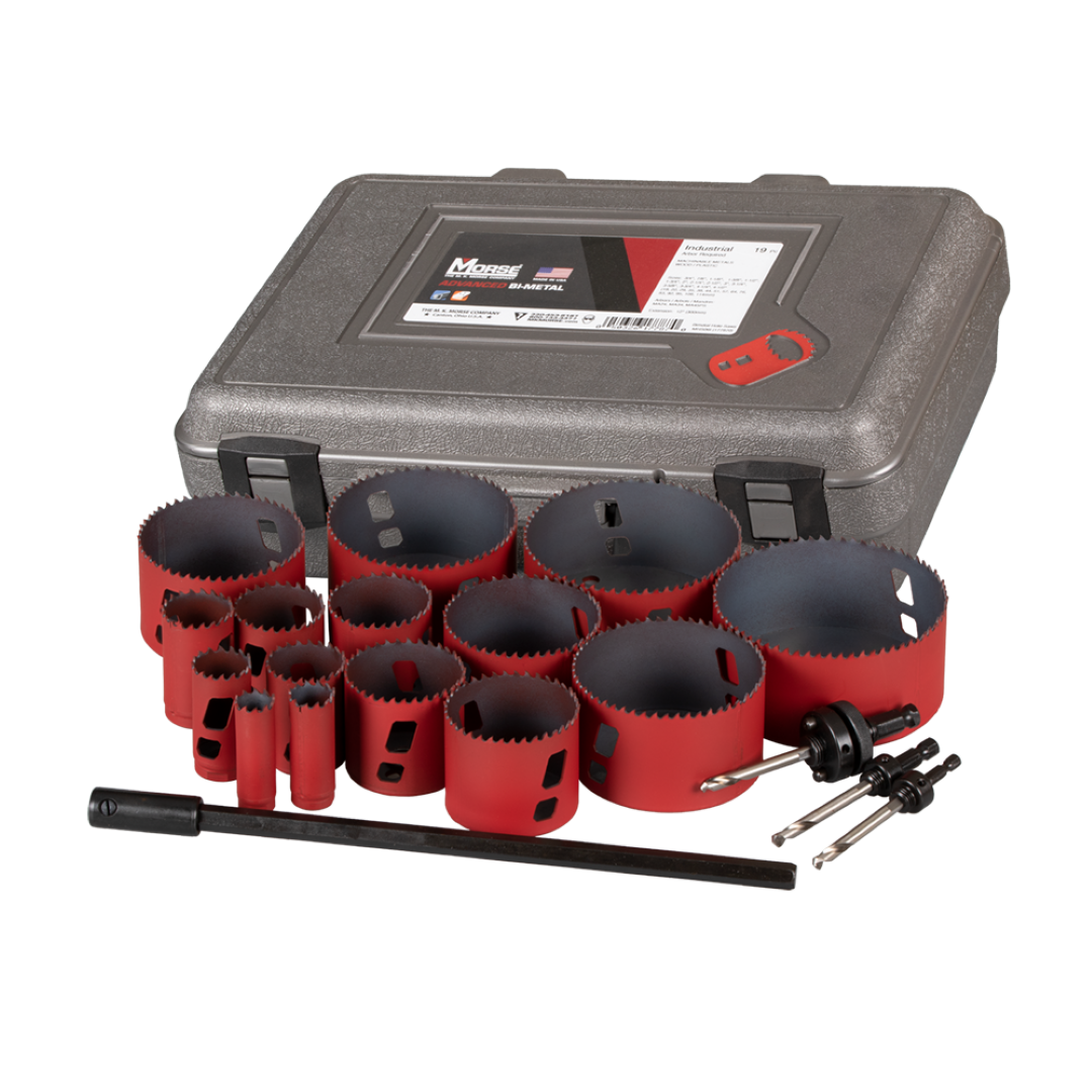 MORSE Industrial Holesaw Set - 19pc