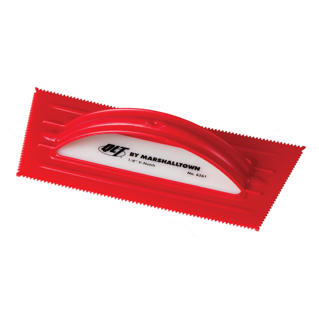 MARSHALLTOWN 3mm Red Plastic V-Notched Trowel
