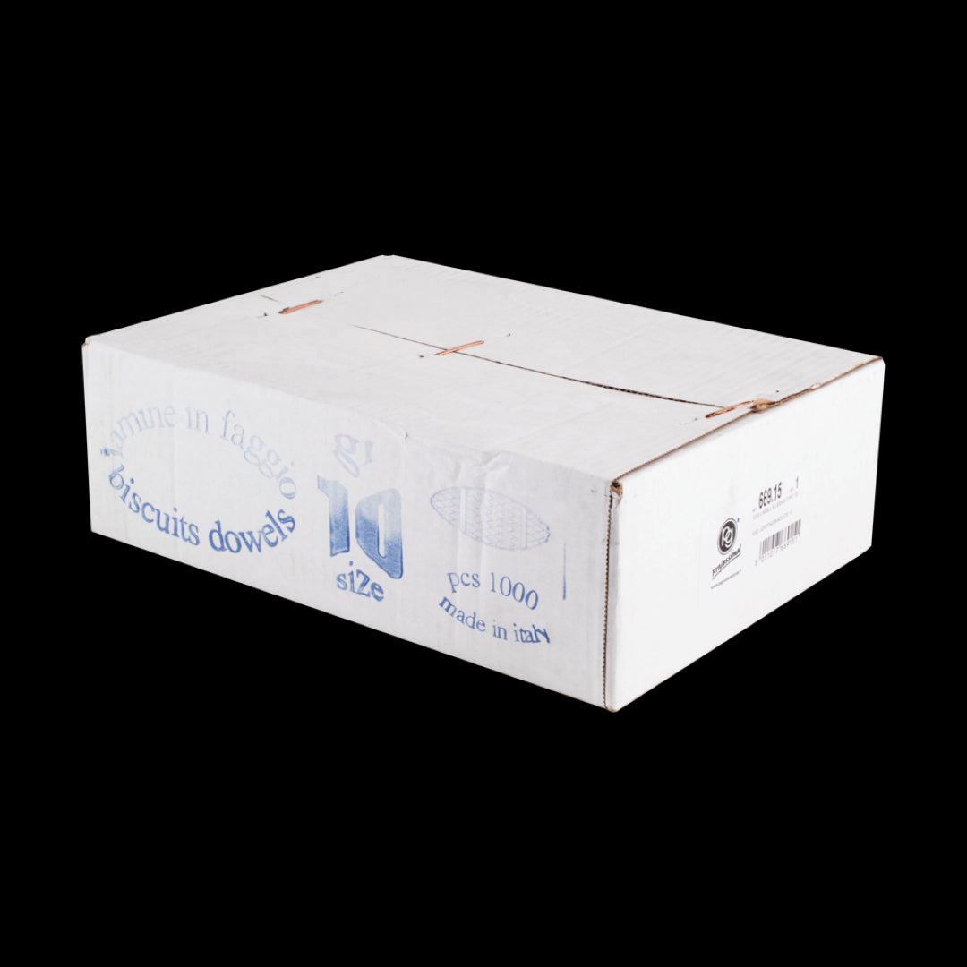 PG PROFESSIONAL No.10 Wooden Biscuits in a 1000 pack, crafted from durable beech wood for strong woodworking joints.